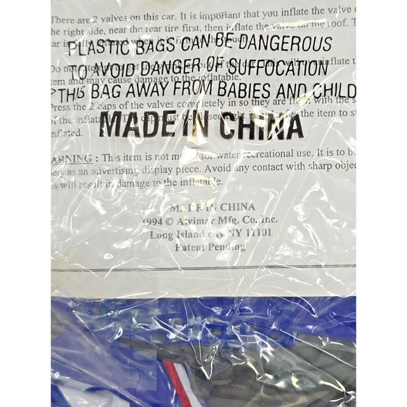 1994 Miller Light Nascar Rusty Wallace #2 Inflatable Stock Car New Sealed U262 - Picture 3 of 5